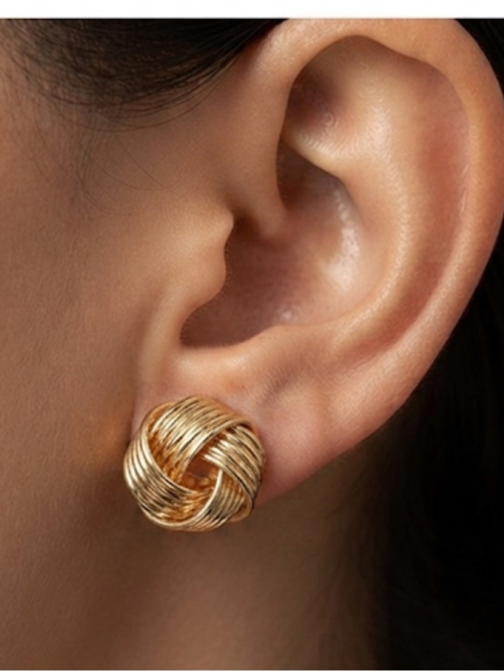 5/$25 Classic Twisted Gold Earrings